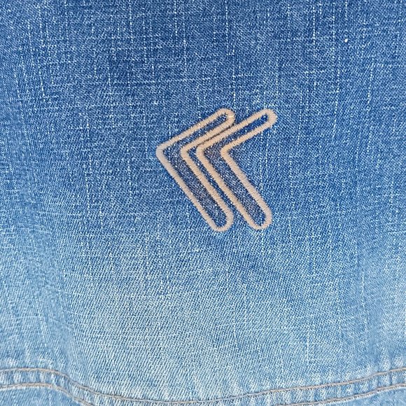 Kani Jeans Jacket Men's XL Button Front Blue Denim Distressed - Picture 9 of 15